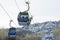 Cable car; ski lift; ski cabin in ski resort