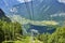 Cable Car to Mountain Dachstein in Salzkammergut region, Austrian Alps. Colorful. Beautiful Mountains landscape