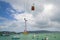 The cable car to the Vinpearl island a cloudy day. Nha Trang