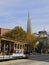 Cable Car and Transamerica Pyramid Building