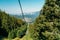 Cable Car Travel In Summer Above Carpathian Mountains In Resort Of Busteni, Romania