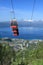 Cable car up Fagernesfjellet mountain, Narvik.