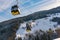 Cable cars, gondola of the Planai West in Planai & Hochwurzen - skiing heart of the Schladming-Dachstein region, Styria, Austria,