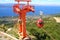 Cable cars in Movement at Cerro Otto - Bariloche