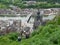 Cable Cars Rising to the Citadel of Dinant with Breathtaking Landscape in the Background, Belgium
