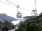 Cable Cars and Tower in Tung Chung in Hong Kong City