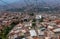 Cable cars travel over Medellin slums, Colombia