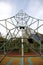 Cable climbing frame in playground