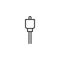 Cable connector outline icon