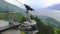 Cable gondola aerial lift cableway downhill Lake Garda Malcesine Italy