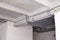 Cable laying ceiling. Electrical wires on wall. Wiring replacement. Connecting light in flat or office. Professional installation