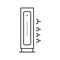 cable modem line icon vector illustration
