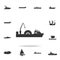 cable ship icon. Detailed set of water transport icons. Premium graphic design. One of the collection icons for websites, web desi