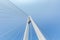 Cable-stayed bridge close-up