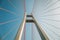 Cable stayed bridge closeup