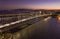 Cable-stayed bridge Hercilio Luz in Florianopolis, Santa Catarina, Brazil