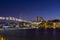 Cable-stayed bridge Hercilio Luz in Florianopolis, Santa Catarina, Brazil