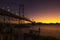 Cable-stayed bridge Hercilio Luz in Florianopolis, Santa Catarina, Brazil