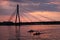 Cable-stayed bridge in Latvia