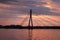 Cable-stayed bridge in Latvia