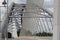 Cable stayed  saujana bridge at Putrajaya, Malaysia. Wide angle shot