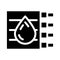 cables for submersed pumps glyph icon vector illustration