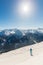 Cableway and chairlift in ski resort Bad Gastein in mountains, Austria.