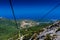 Cableway in Elba Island to monte Capanne