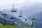 Cableway gondolas from Isskogel, Austria