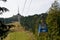 Cableway -Jested tv tower in Liberec -Czech republic