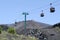 The cableway of mount Etna on Sicily