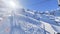 The cableway to mount Titlis over Engelberg on the Swiss alps