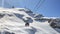 The cableway to mount Titlis over Engelberg on the Swiss alps