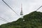 Cableway to Seoul Tower.