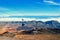 Cableway on the volcano Teide. Touristic way to Pico del Teide mountain.