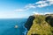 Cabo AÃ©reo outlook at coastal cliffs, Sao Jorge, Madeira, Portugal