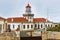 Cabo Mondego lighthouse facing the ocean, Figueira da Foz, Portugal