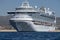 CABO SAN LUCAS, MEXICO - JANUARY 25 2018 - Cruise ship near the shore