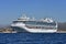 CABO SAN LUCAS, MEXICO - JANUARY 25 2018 - Cruise ship near the shore