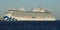 Cabo San Lucas, Mexico - November 7, 2022 - A large Discovery Princess Cruise ship sailing on the bay