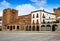 Caceres Plaza Mayor Extremadura of Spain