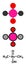 Cacodylic acid herbicide molecule (Agent Blue). Highly toxic organoarsenic compound