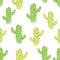Cacti. Seamless vector pattern