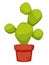 Cactus cartoon illustration