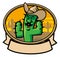 Cactus cowboy cartoon