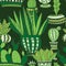 Cactus Forest. Decorative seamless pattern