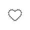 cactus heart  icon. Element of Valentine\\\'s Day icon for mobile concept and web apps. Detailed cactus heart  icon can be used for