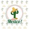 Cactus icon. Mexico culture. Vector graphic