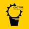 Cactus logo, icon modren style design.