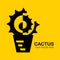 Cactus logo, icon modren style design.